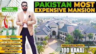 Pakistan Most Expensive house  Touring Million Dollars Mega Mansion [upl. by Liagiba]