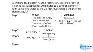 Water Treatment Math  Chlorine Dose Calculation [upl. by Suvart962]