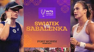 Iga Swiatek vs Aryna Sabalenka  2022 WTA Finals Semifinal  Match Highlights [upl. by Klemperer]