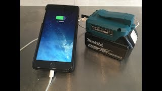 Wireless Charging  Makita ADP05 USB Adapter [upl. by Fihsak734]