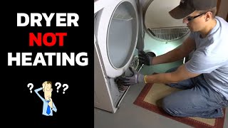 Dryer Not Heating and The Most Common Fix [upl. by Jaddo217]