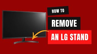 How To Remove The Stand From An LG Monitor [upl. by Janette]