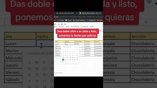 Poner fecha con calendario en Excel 👌😎 [upl. by Arrik]