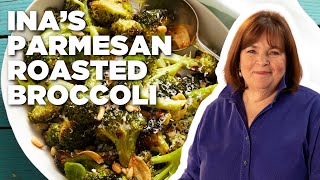 Ina Gartens Parmesan Roasted Broccoli  Barefoot Contessa  Food Network [upl. by Secrest968]