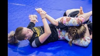 Nasty Armbar From Triangle  BJJ Girls  No Gi [upl. by Ybeloc]