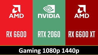 RX 6600 vs RTX 2060 vs RX 6600 XT [upl. by Regina783]