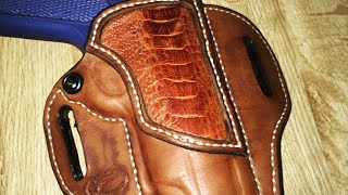 How to Burnish Edges on a Leather Holster [upl. by Adia]