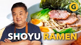 CÓMO HACER SHOYU RAMEN 🍲 RECETA de Iwao Komiyama  El Gourmet [upl. by Carvey]