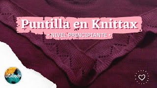 Puntilla en Knittax  TUTORIAL  Utilindo [upl. by Junius]