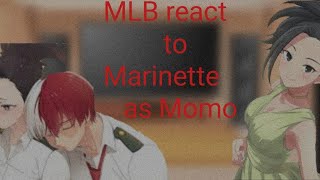 MLB react to Marinette as Momogacha clubTodoMomo [upl. by Adirehs]