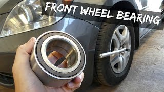 HOW TO REPLACE FRONT WHEEL BEARINGS without PRESS [upl. by Nayb]