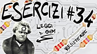 FISICA Esercizi 34  RESISTENZE LEGGI DI OHM SERIE e PARALLELO [upl. by Bergman832]