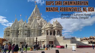 AMERICAS LARGEST HINDU TEMPLE Visiting the Akshardham Mahamandir in Robbinsville New Jersey  2023 [upl. by Jade]