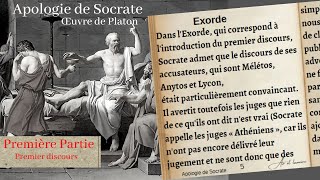 Apologie de Socrate par Platon quotle Premier discoursquot  Partie 1 [upl. by Raama935]