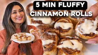 Make Cinnamon Rolls with 4 Ingredients  Airfryer I Low Carb [upl. by Hacker14]