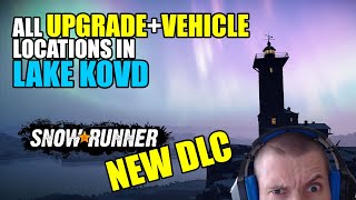 Snowrunner All upgrade  vehicle locations in Lake Covd New DLC Search and Recover [upl. by Lannie]