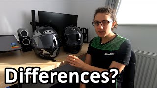 Cheap vs MidRange Motorcycle Helmet  HJC C70 vs Scorpion Exo1400 Air Carbon [upl. by Schlenger]