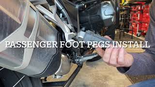 Rogue Machine passenger foot pegs install on R1250GS [upl. by Dyoll427]