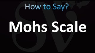 How to Pronounce Mohs Scale [upl. by Consuela]