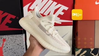 Yeezy 350 V2 “Bone” Replica Review  Detailed Look  Dhgatecom [upl. by Eicart876]