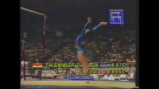 Dörthe Thümmler GDR  Worlds 1987  All Around  Uneven Bars [upl. by Annig]