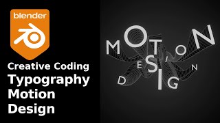 Typography Motion Design in Geometry Nodes [upl. by Nosac]