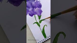 Wow Art 😱 One stroke painting 💐✨ bmartcreations shorts youtubeshorts song art painting diy [upl. by Hillier734]