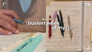 Busiest exam week study vlog 🌙 studying until endless assignments amp exams end 📝 life of a student [upl. by Terence616]