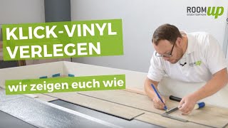 KlickVinylboden verlegen  wir zeigen Euch wie  Room Up [upl. by Ianthe96]