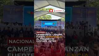 Campesinos lanzan fuerte advertencia al presidente Gustavo Petro [upl. by Aihsital736]