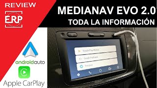 MediaNav EVOLUTION 20 Dacia Renault Android Auto  Apple CarPlay Review  Prueba  Test [upl. by Adnohsal356]