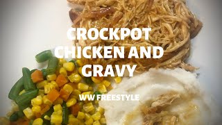 EASY CROCKPOT CHICKEN AND GRAVY [upl. by Akemej]