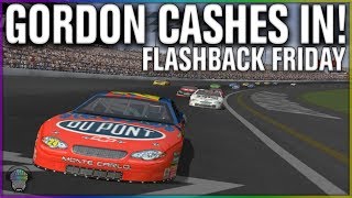 Las Vegas Gordon Cashes In  Flashback Friday  NASCAR Thunder 2002 [upl. by Tina810]