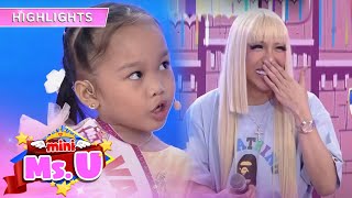 Vice is surprised with what Mini Miss U Chloe told her  Its Showtime Mini Miss U [upl. by Anuala]