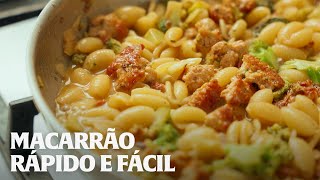 MACARRÃO COM LINGUIÇA CASEIRA E ALICHE [upl. by Lunt22]