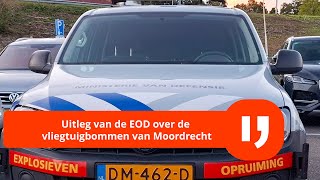 De EOD geeft uitleg over de vliegtuigbommen in Moordrecht die in november geruimd gaan worden [upl. by Nahta]