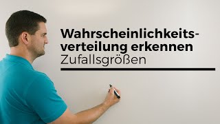 Wahrscheinlichkeitsverteilung erkennen Stochastik Zufallsgrößen Statistik  Mathe by Daniel Jung [upl. by Itteb]