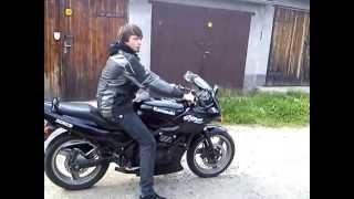 Kawasaki GPZ 500S ex 500dninja without one exhaustchopper sound [upl. by Aidualk173]