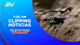 Derrumbe del Talud de quebrada de Río preocupada a los moradores  Televistazo  Ecuavisa [upl. by Calabresi]