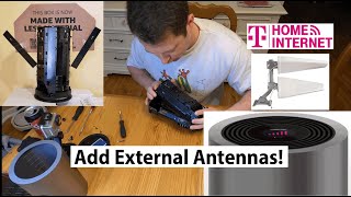 ✅ Improve Your Signal Add External Antennas  TMobile 5G Home Internet Rural Broadband  How To [upl. by Neeruam]