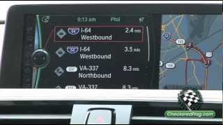 How To Use Navigation System in BMW 3 Series with BMW iDrive [upl. by Akceber]