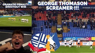 BOLTON BEAT MANSFIELD TOWN AFTER GEORGE THOMASON SCREAMER AND A DRAMATIC PENALTY SHOOTOUT WIN [upl. by Terrej]