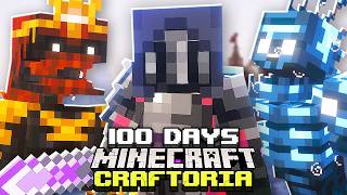 I Survived 100 Days in CRAFTORIA in Minecraft [upl. by Ilera791]