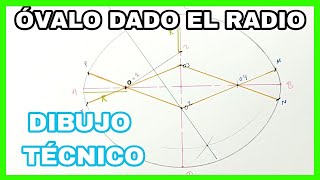 ÓVALO  método de la elección del RADIO⭕ dado el radio🤯 [upl. by Yarak]