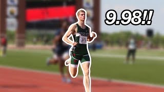 MATT BOLING 998 HS 100M RECORD [upl. by Pouncey]