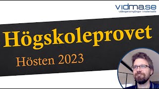 HÖGSKOLEPROVET HÖSTEN 2023 Båda kvantitativa provpassen [upl. by Fidele]