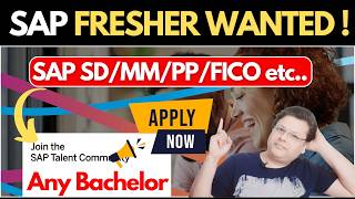 SAP ERP Freshers Wanted Dont Miss Out On These Job Opportunities In Sap SD MM PP amp Fico [upl. by Nylhsa439]