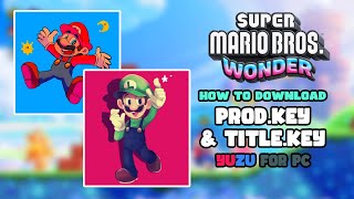 How to download prod amp title keys for yuzu emulator  super mario bros wonder [upl. by Atwood]