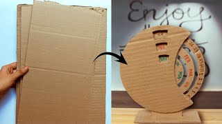 How to make cardboard perpetual calendar  easy craft  diy perpetual calendar [upl. by Nrehtak]