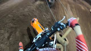 Training at Wheeldon Farm Indoor Supercross  Hard Crash [upl. by Elleniad]